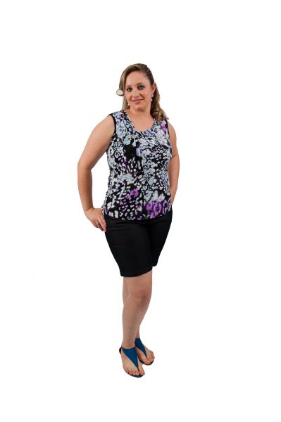 2904- Blusa Liganete com gravata lado+fivela