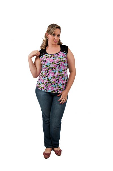 2905- Blusa Liganete regata com passamaria