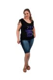 2929-Blusa visco-lycra com cordões manga
