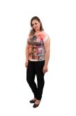 2936Blusa Poliester estampa em sublimação c/manga traspassad