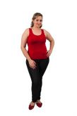 2940- Blusa visco-lycra regata com renda nas costas